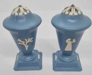 Salt and Pepper Shakers - Plastic Jasperware