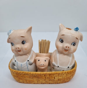 Salt and Pepper Shakers - Piggys