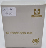 $5 Proof Coin 1988 Royal Australian Mint