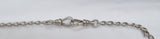 Silver Curb Link Necklace with T Bar