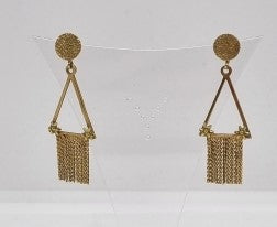 18ct Yellow Gold Drop Earrings