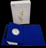 1990 Ten Dollar Silver Proof Coin The Birds of Australia Cockatoo