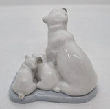 Lladro Polar Bear Family Figurine