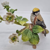 Franklin Porcelain Chest-nut Sided Warbler Figurine