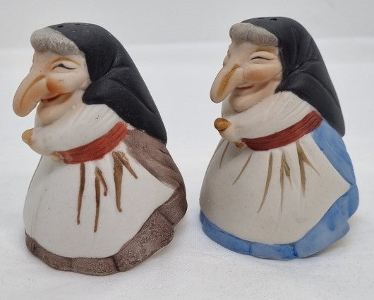 Pair of Witches Salt and Pepper Shakers