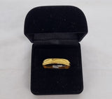 22ct Gold Patterned Band