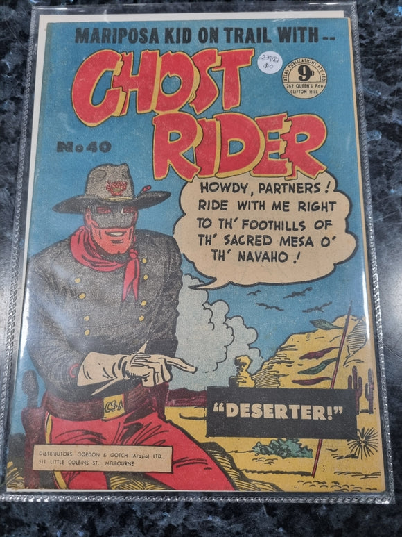 Comic Ghost Rider Mariposa Kid on Trail With....No 40