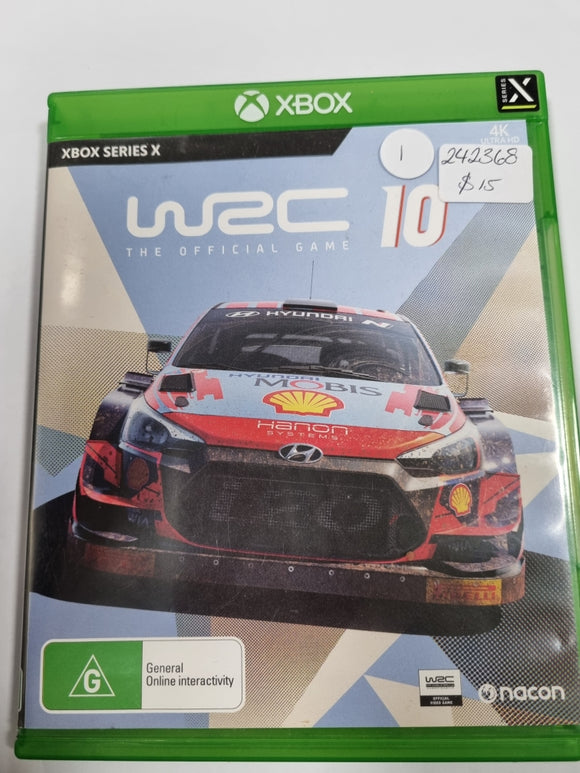 X Box Series X Game WRC 10