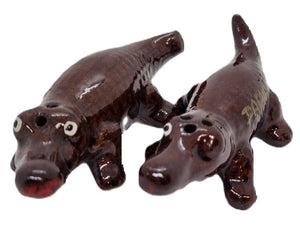 Salt and Pepper Shakers Darwin Crocodiles