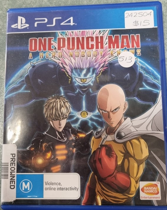 PS4 Game One Punch Man A Hero Nobody Knows