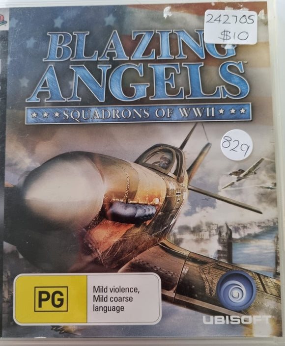 PS3 Game Blazing Angels Squadrons of WWII