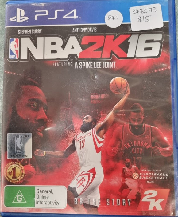 PS4 Game NBA2K16