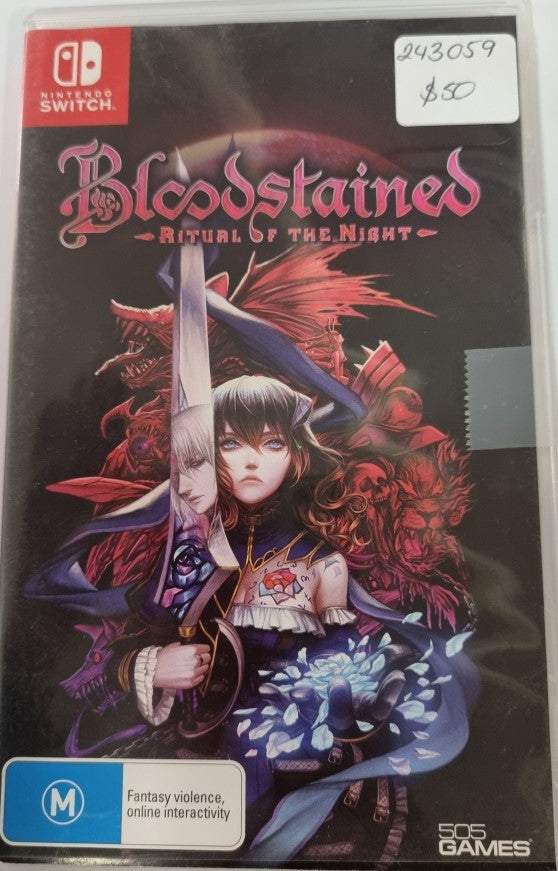 Nintendo Switch Bloodstained Ritual of the Night Game