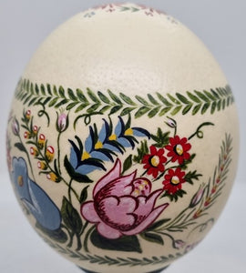 Hand Painted Ostrich Egg