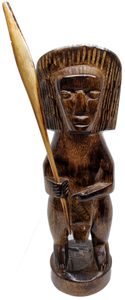 Tribal Wooden Warrior Statue