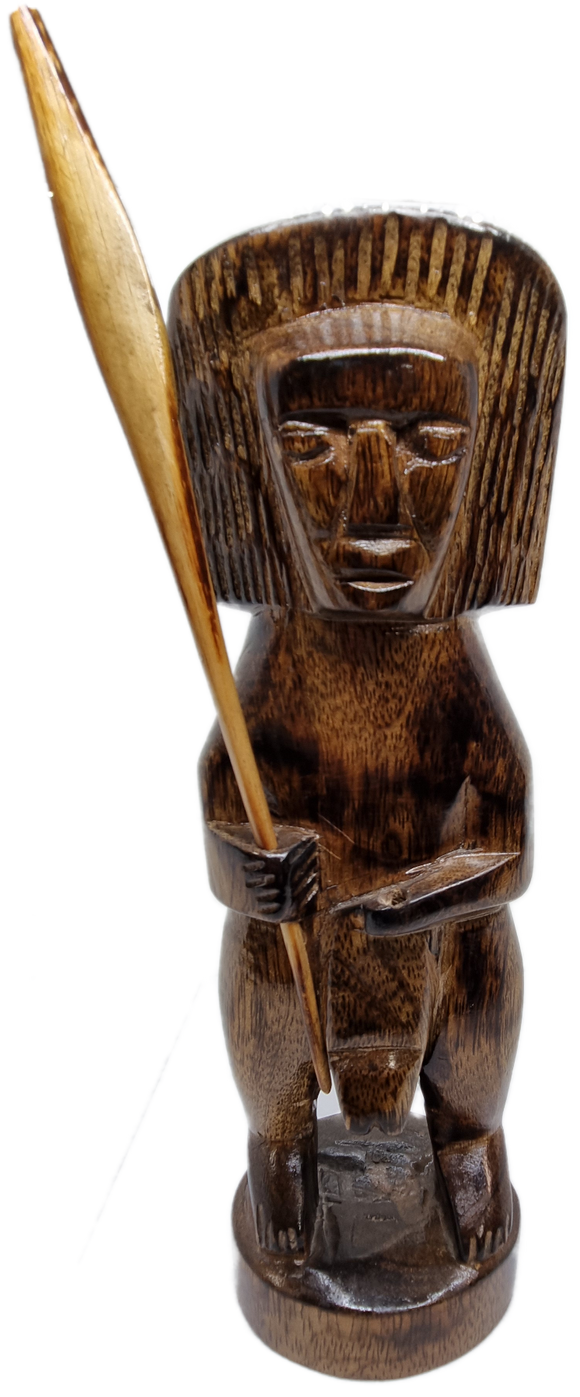 Tribal Wooden Warrior Statue