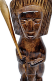 Tribal Wooden Warrior Statue