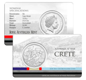 2015 Australia at War Crete 50 Cent