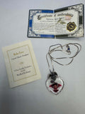 Ruby Fairy Crystal Heart Pendant