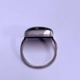 Sterling Silver Square Cut Labradorite Ring