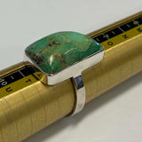 Sterling Silver Asymmetrical Tibetan Turquoise Ring