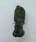 Handcrafted African Beaded Wire Hippo Figurine