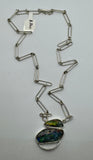 Silver Boulder Opal Necklace