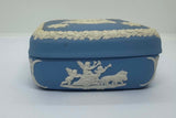 Vintage Wedgwood Jasperware Blue Trinket Box