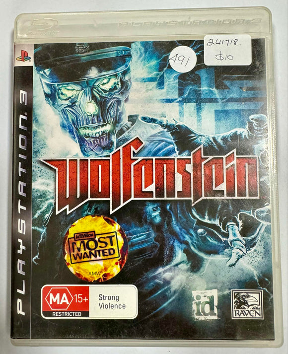 Wolfenstein PS3 Game