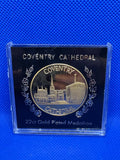 Coventry Cathedral 22ct Gold Plated Medallion