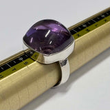 Sterling Silver Cushion Cut Amethyst