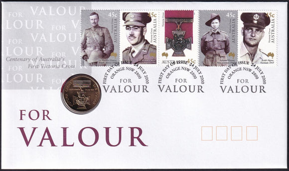 PNC 2000 For Valour Centenary of Australia's First Victoria Cross 1 Dollar