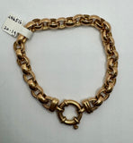 9ct Rose Gold Belcher Chain Bracelet