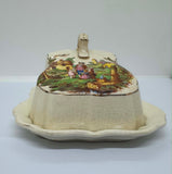 Vintage Landcaster & Sandland Ceramic Butter Dish