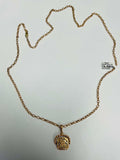 9ct Rose Gold Necklace and Spinner Pendant