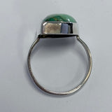 Sterling Silver Asymmetrical Tibetan Turquoise Ring