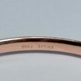 9ct Rose Gold Solid Bangle MHJ Michael Hill
