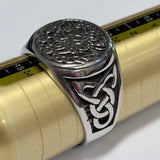 Stainless Steel Norse Yggdrasil/Tree of Life Celtic Ring