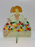 Colourful Glass Mosaic Pattern Style Figurine
