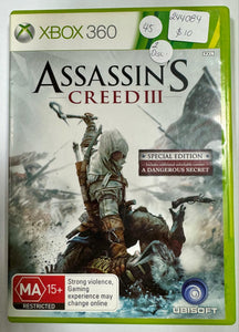 Assassin's Creed 3 Xbox 360 Game