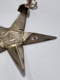 Masonic 9ct & Silver Pyramid/Star Pendant