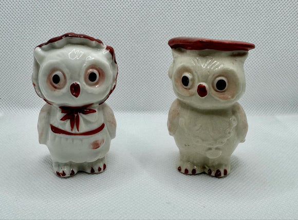 Salt and Pepper Shakers Owl