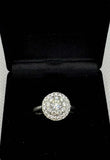 9ct White Gold Diamond Ring