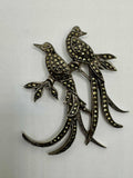 Brooch Marcasite Birds