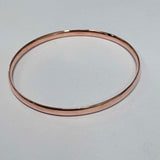 9ct Rose Gold Solid Bangle MHJ Michael Hill