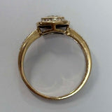 9ct Yellow Gold Diamond Cluster Ring