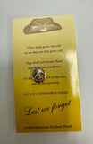 Anzac Day "Tin Hat" Lest We Forget Pin