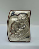 Laminate Sterling Silver Holy Family Ornament