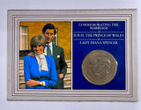 1981 Royal Mint UK Commemorating The Marriage of H.R.H Prince to Lady Diana Coin