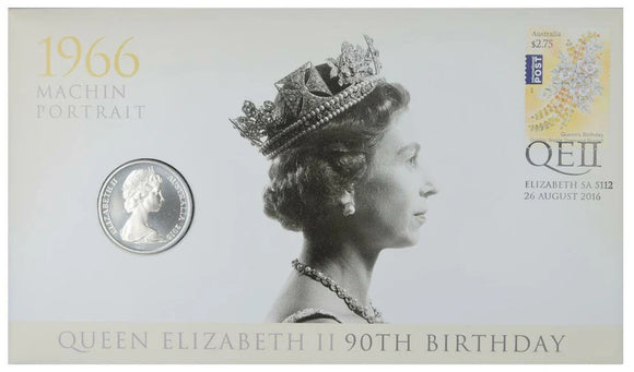 PNC 2016 Queen Elizabeth II 90th Birthday 1966 Machin Portrait 20 Cent